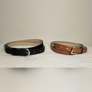 Black and Brown Leather Belts